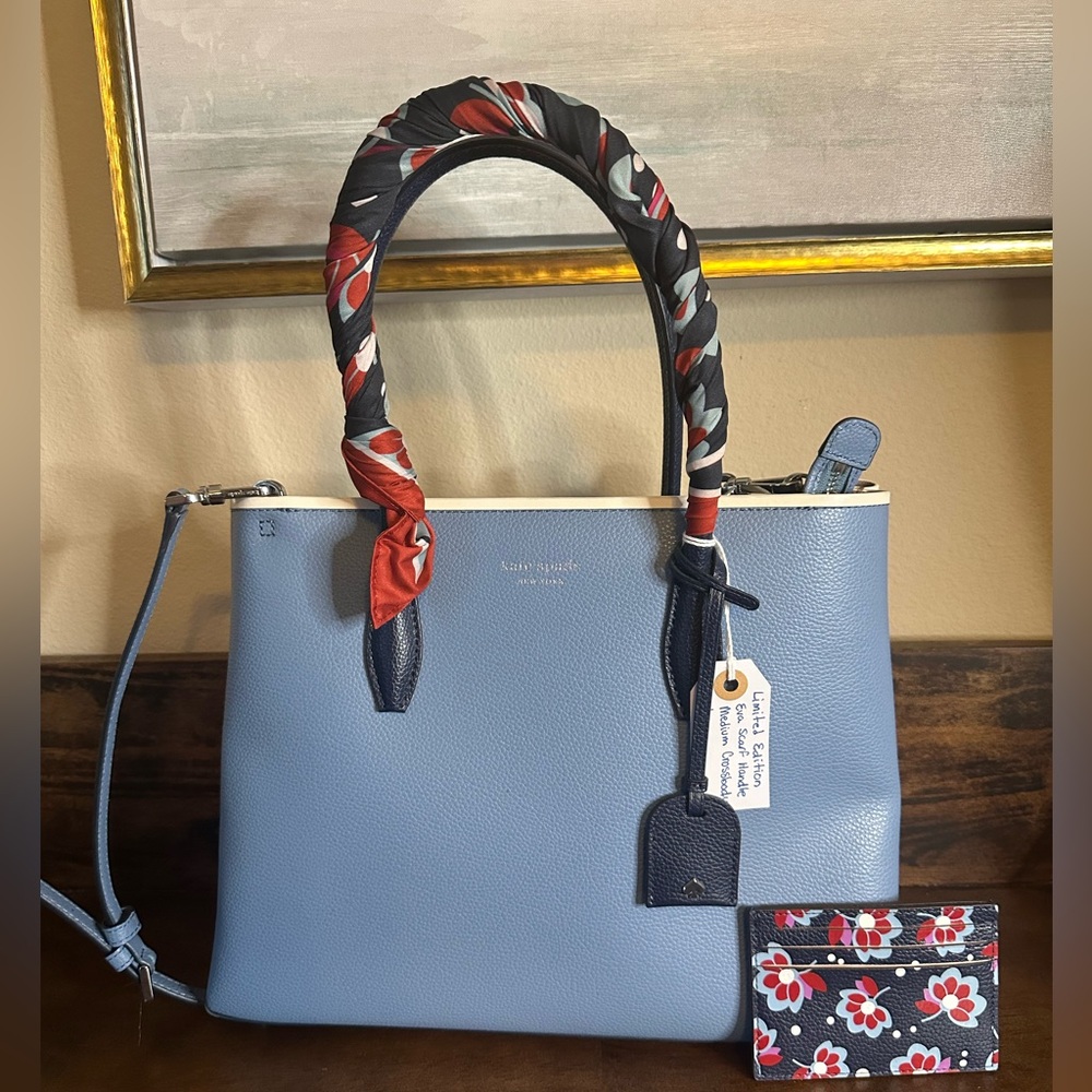 Kate Spade BUNDLE SET - Eva Scarf Crossbody Bag & Wallet